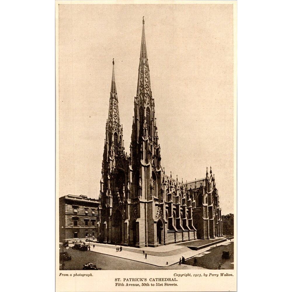 St Patrick's Cathedral 50th To 51st Streets 1915 Fifth Avenue NY Picture SAI9-1 - Picture 2 of 2